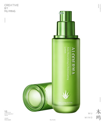 Aloderma美妆静物 白底精修下的纯净美学
